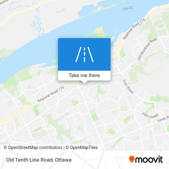 Old Tenth Line Road map