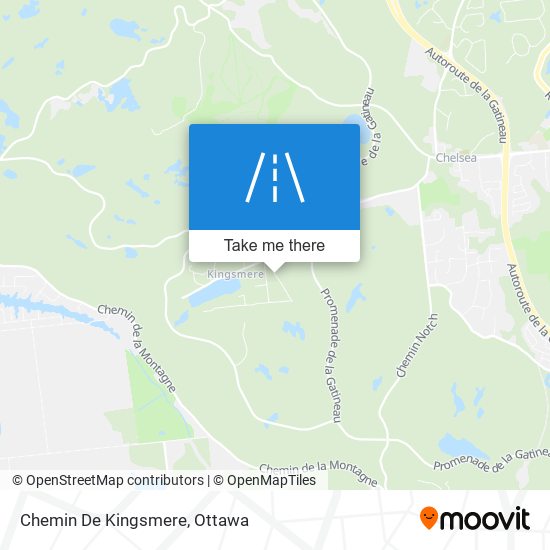 Chemin De Kingsmere map