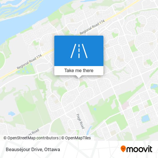 Beauséjour Drive map