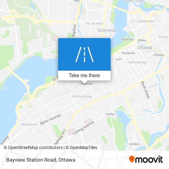 Bayview Station Road map