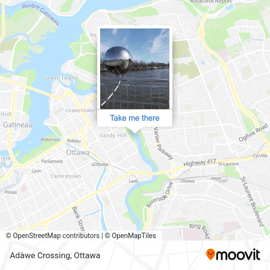 Adàwe Crossing map