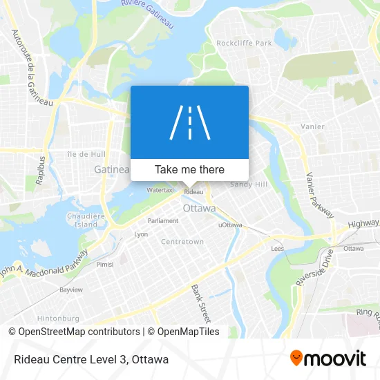 Rideau Centre Level 3 map