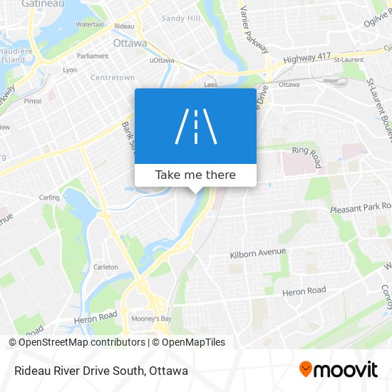 Rideau River Drive South map