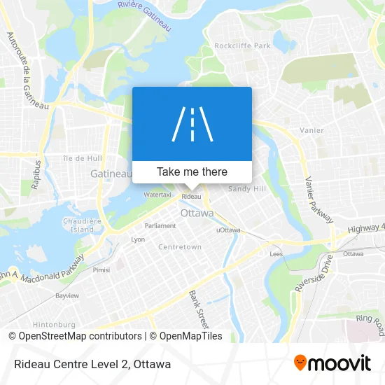 Rideau Centre Level 2 map