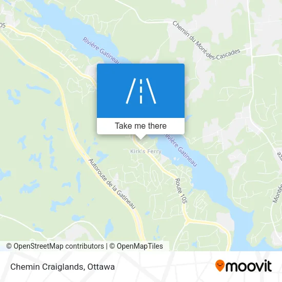 Chemin Craiglands map