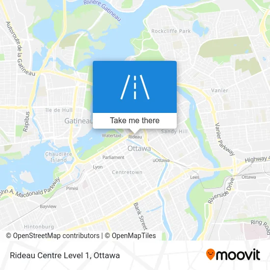 Rideau Centre Level 1 map