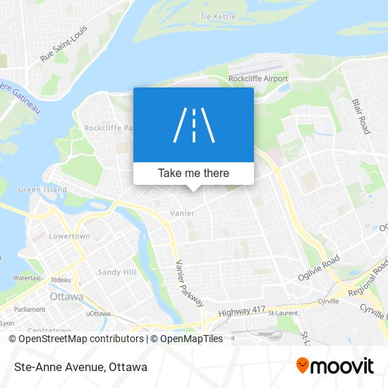 Ste-Anne Avenue map