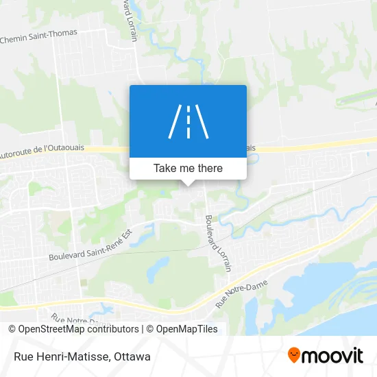 Rue Henri-Matisse map