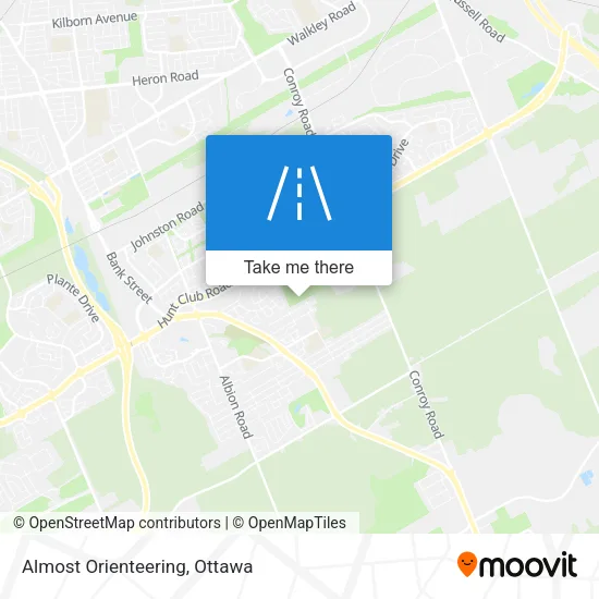 Almost Orienteering map
