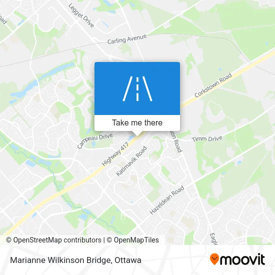 Marianne Wilkinson Bridge map