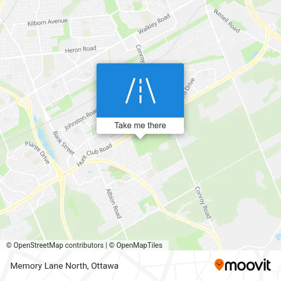 Memory Lane North map