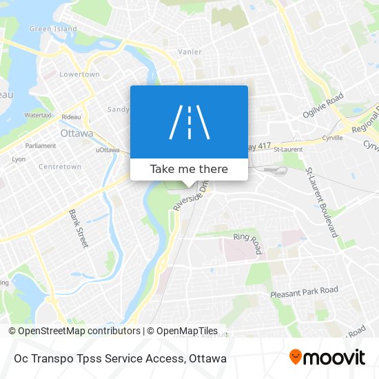 Oc Transpo Tpss Service Access map