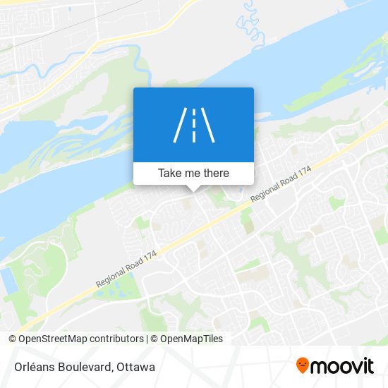 Orléans Boulevard map