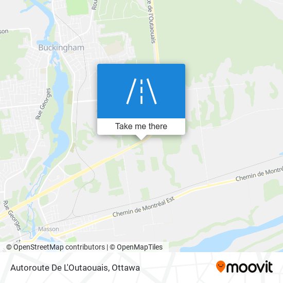 Autoroute De L'Outaouais plan