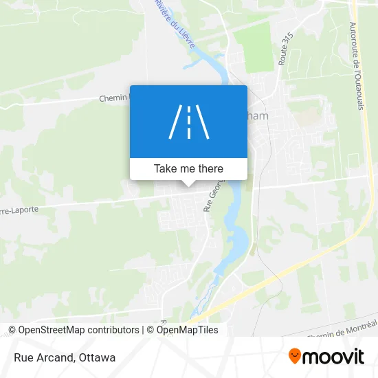 Rue Arcand map