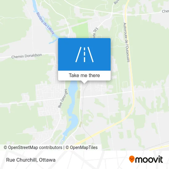 Rue Churchill map