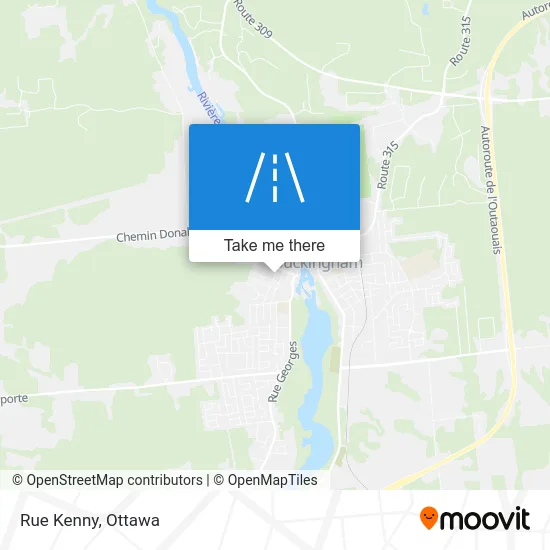 Rue Kenny map