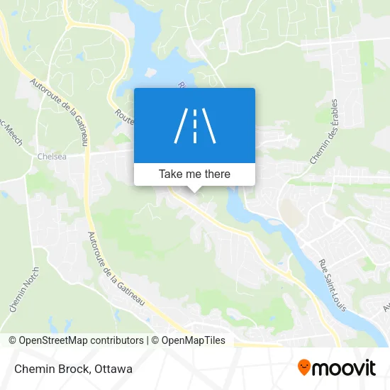 Chemin Brock map