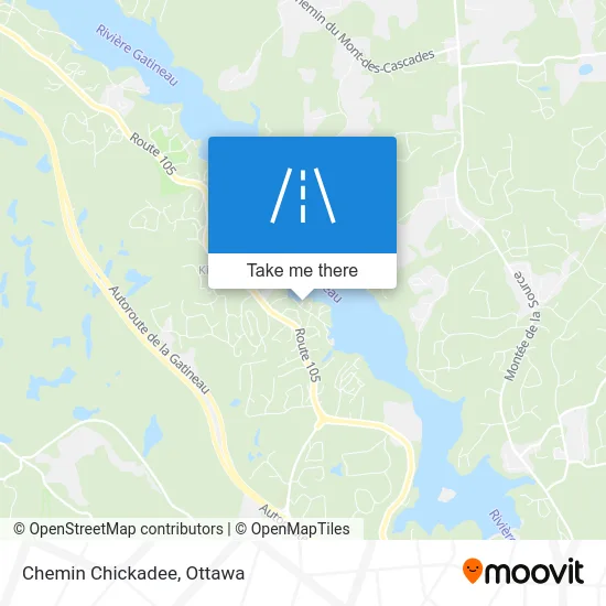 Chemin Chickadee map