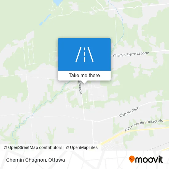 Chemin Chagnon map
