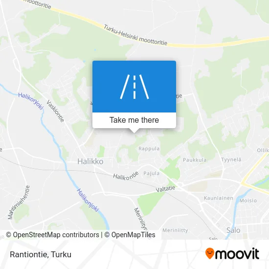 Rantiontie Road map