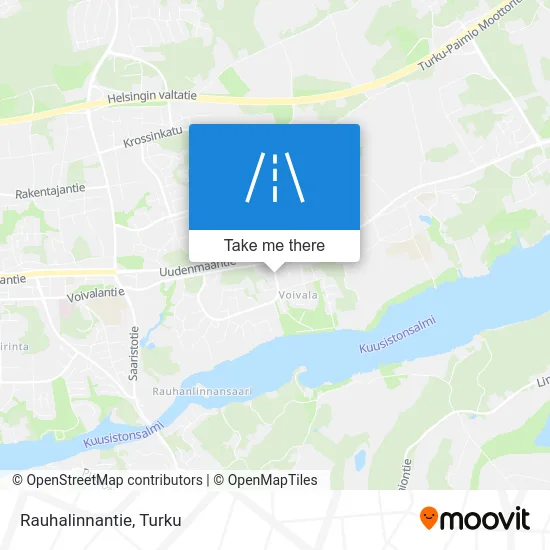 Rauhalinnantie Road map