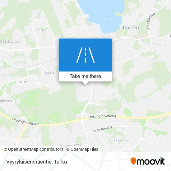 Vyyryläisenmäentie map