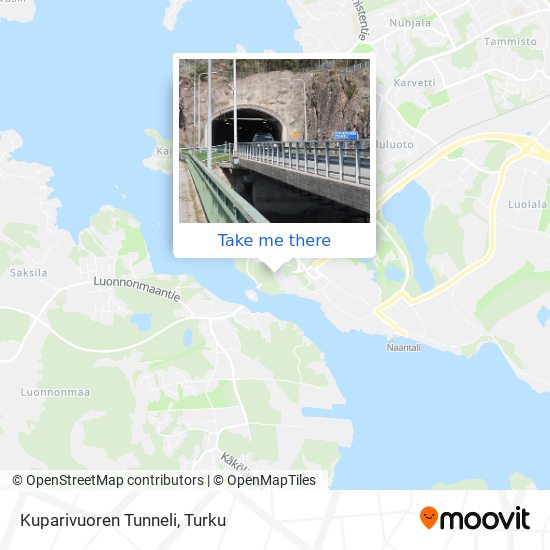 Kuparivuoren Tunneli map