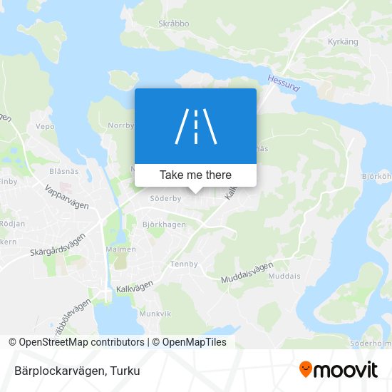 Bärplockarvägen map