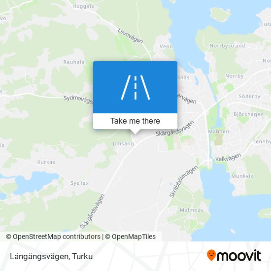 Långängsvägen map