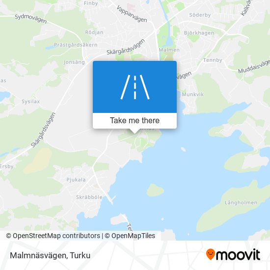 Malmnäsvägen map
