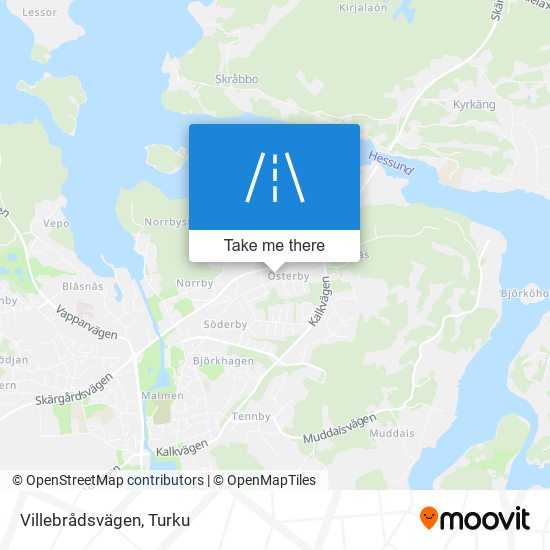 Villebrådsvägen map