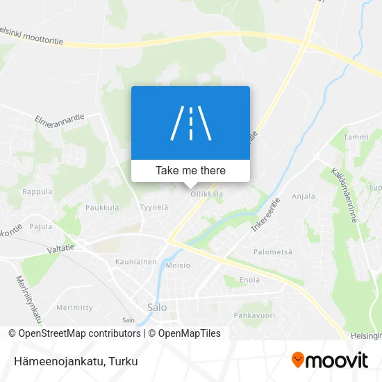 Hämeenojankatu map