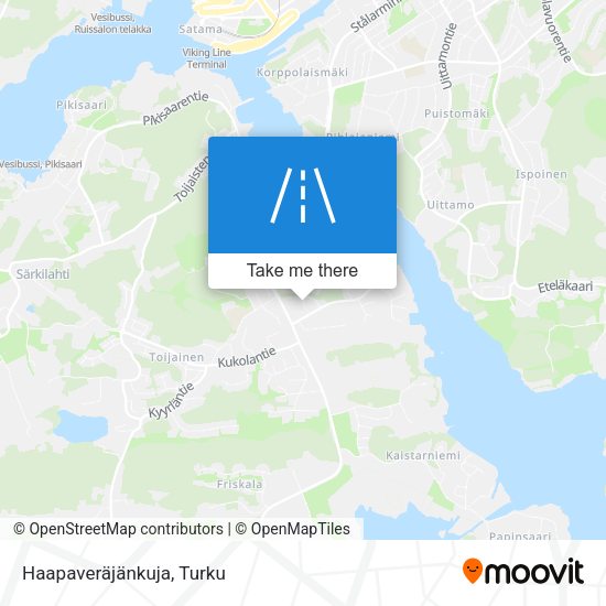 Haapaveräjänkuja map