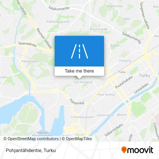Pohjantähdentie map