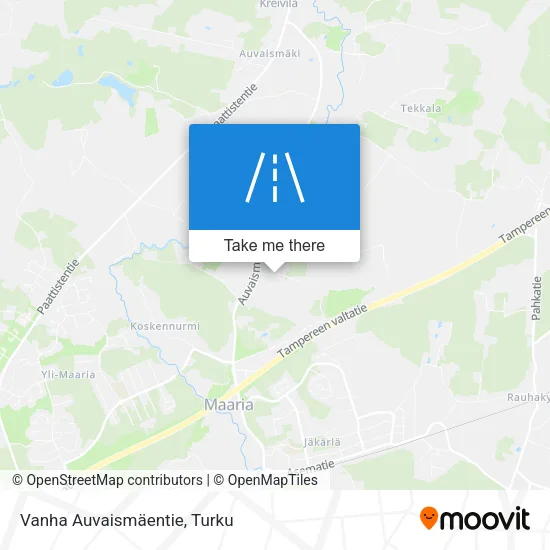 Vanha Auvaismäentie map