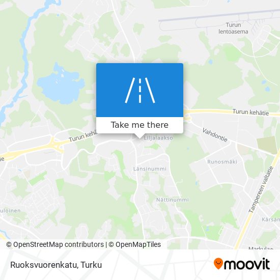 Ruoksvuorenkatu map