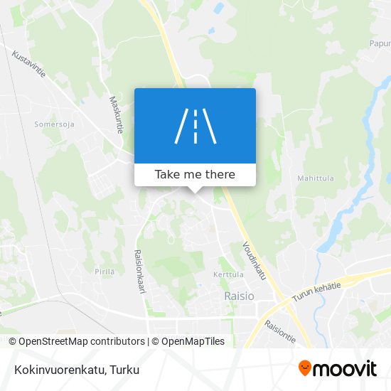 Kokinvuorenkatu map