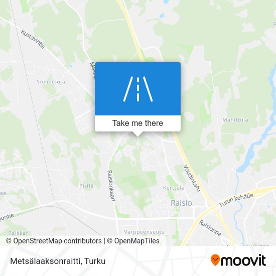 Metsälaaksonraitti map