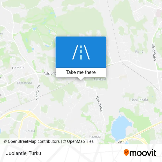 Juolantie map