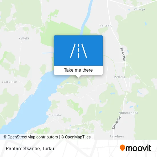 Rantametsäntie Road map