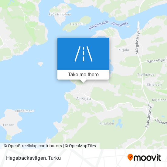 Hagabackavägen map