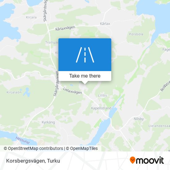 Korsbergsvägen map