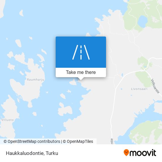 Haukkaluodontie map