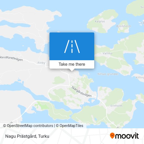 Nagu Prästgård map
