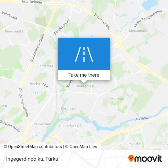 Ingegerdinpolku Lane map