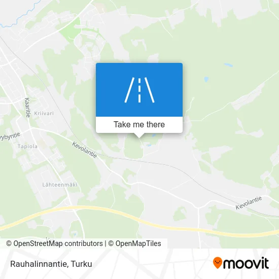 Rauhalinnantie Road map