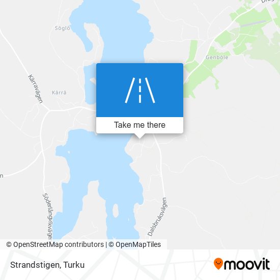 Strandstigen map