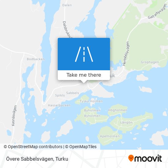 Övere Sabbelsvägen map