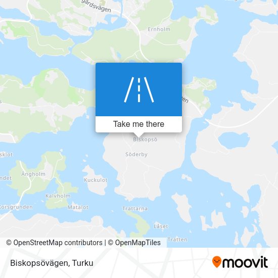 Biskopsövägen map
